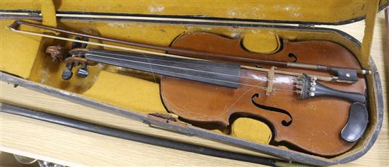 A French violin, labelled
